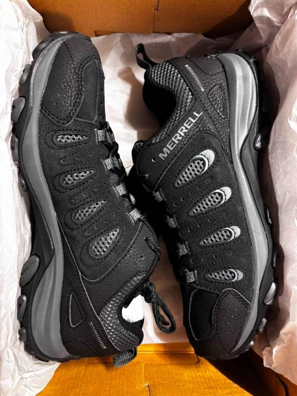 Merrell Crosslander 4 Hiking Shoes – Black – Men’s 8.5